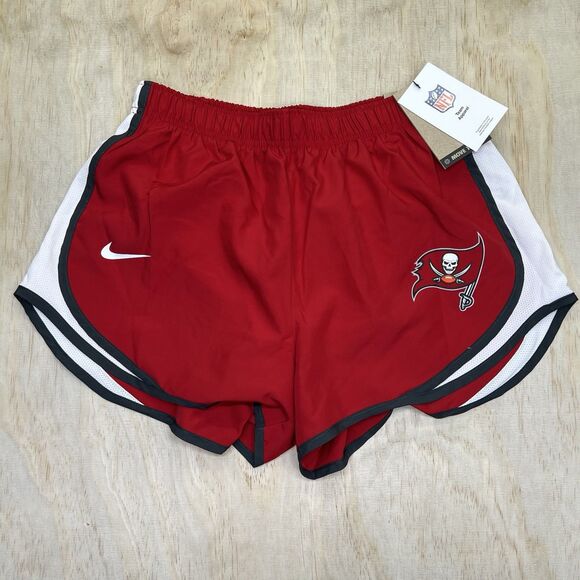 NEW MD WOMENS Tampa Bay Buccaneers Nike Dri Fit Tempo Lined Shorts Red - Picture 1 of 11